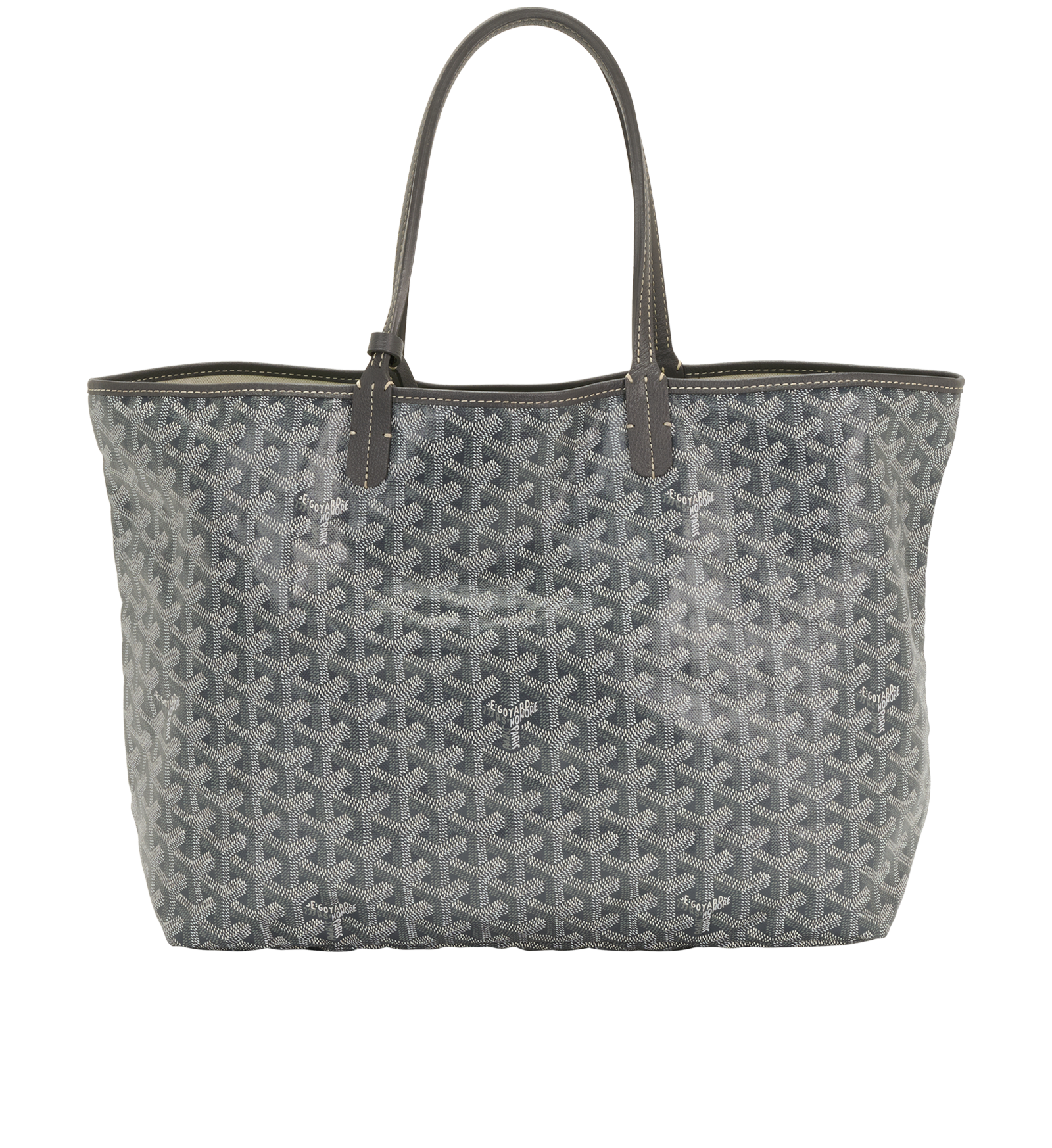 St Louis PM, &pound;1,600, Handbags, Grey, Canvas, Back view